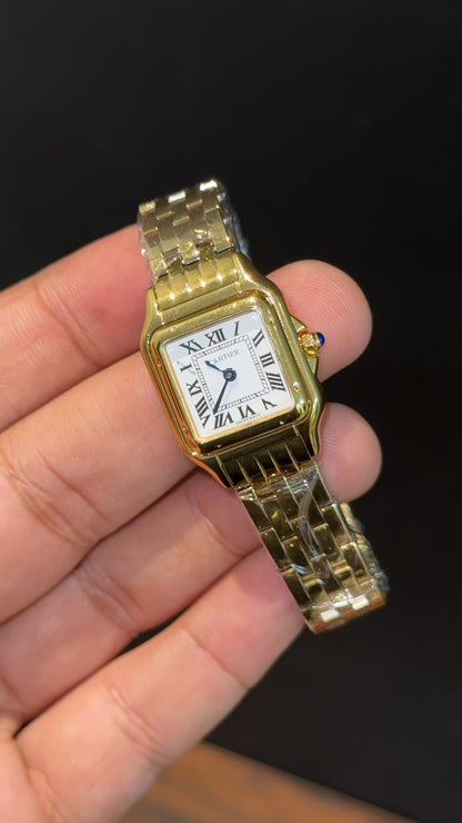 Cartier Panthere | 22mm | Woman  | Gold Chain | White Dial