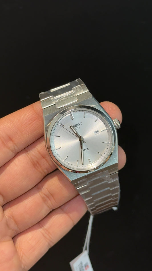 Tissot Prx | Quartz | Silver Chain | Silver Plain Dial - twentyfour