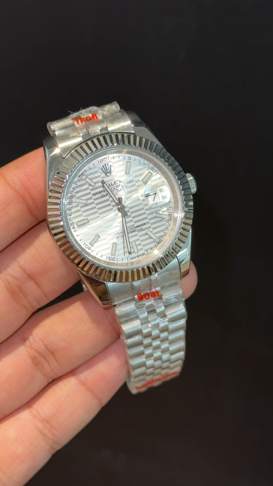 Datejust | Silver Chain | White Lines Dial - twentyfour