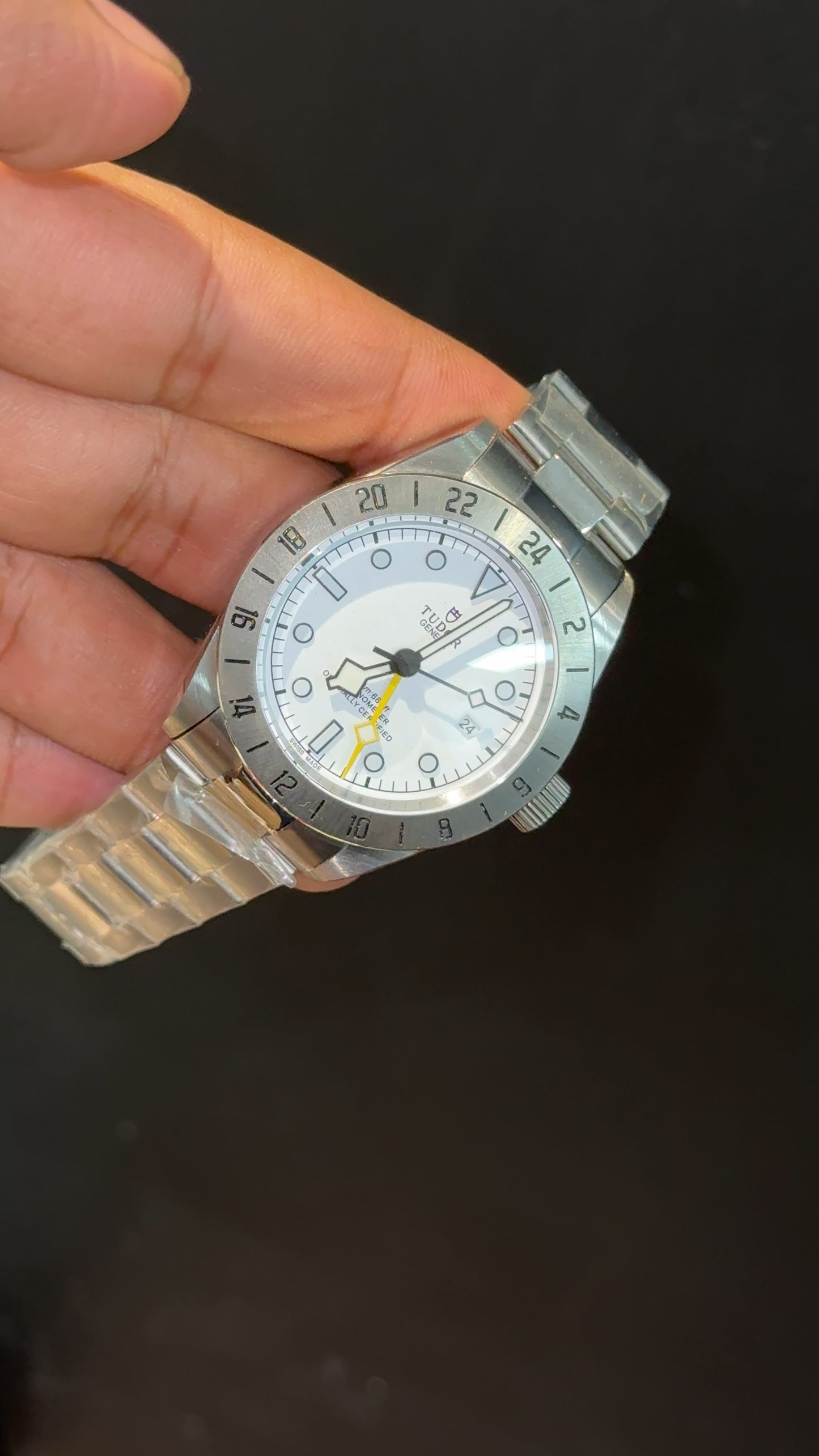 Tudor | Black Bay Pro | Silver Chain | White Dial