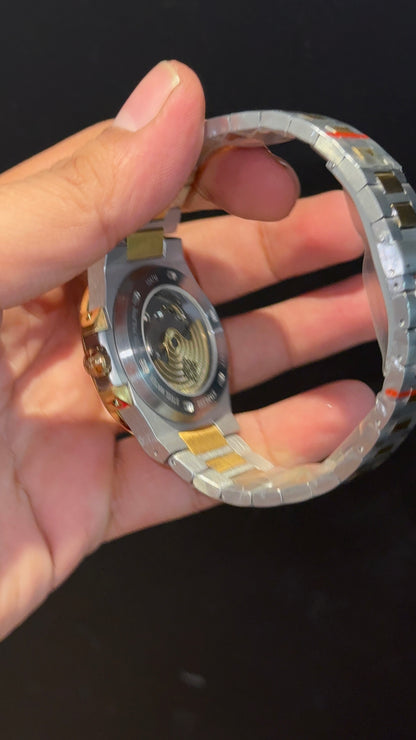 PP Auto | Gold Two Tone | Green Dial