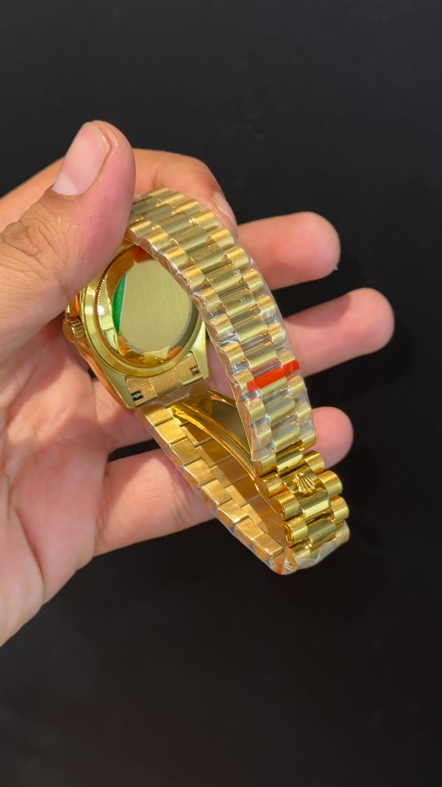 Daydate | 36mm | Gold Chain | Olive Green Dial - twentyfour