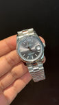 Datejust | 36mm | Silver President Chain | Grey Dial