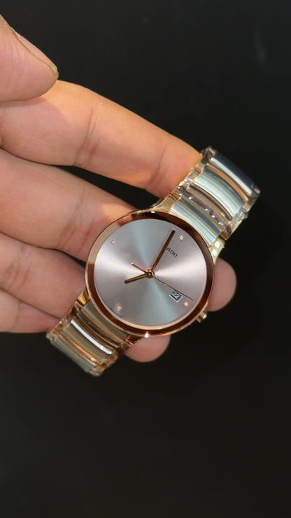 Rado Centrix | Rose Two Tone | Silver Dial