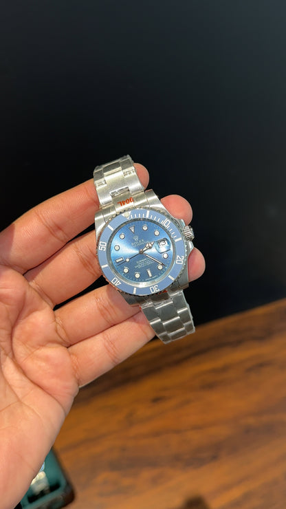 Submariner Iceberg | Silver Chain | Sky Blue Bezel | Sky Blue Dial - twentyfour