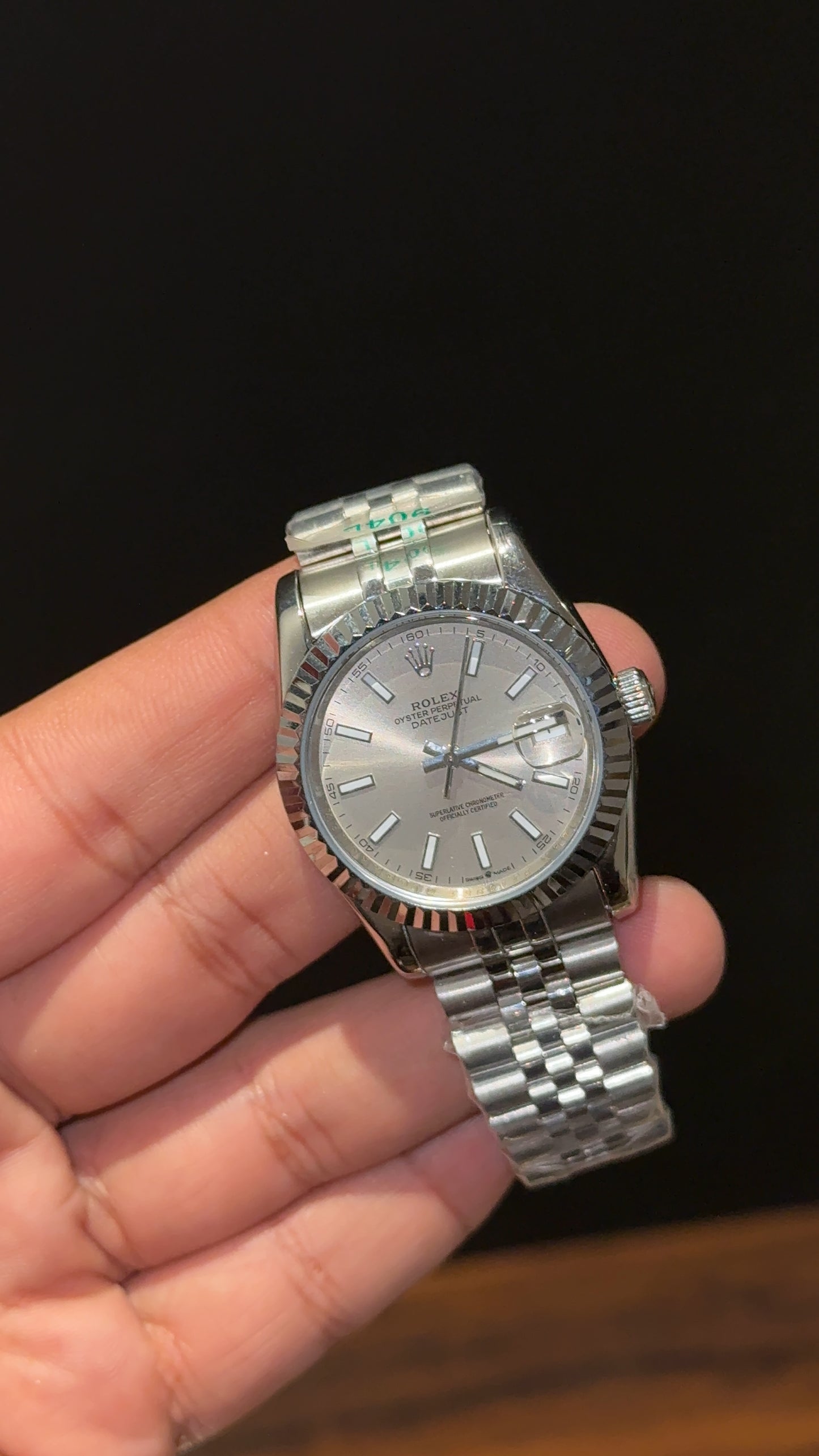 Datejust | 36mm | Silver Chain | Grey Dial