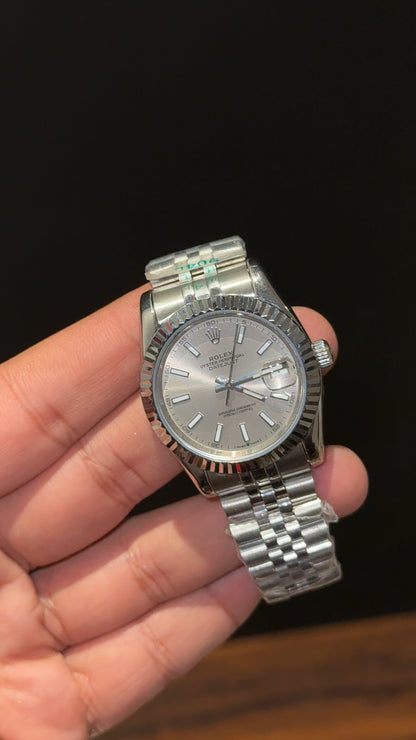 Datejust | 36mm | Silver Chain | Grey Dial
