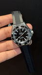 Omega Seamaster | Black Bezel | Planet Ocean | Black Silicone Strap | Black Dial l