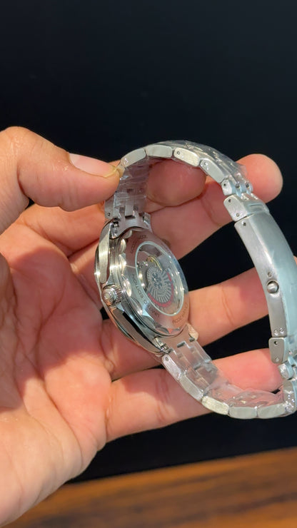Omega Seamaster | Silver Chain | Royal Black Dial