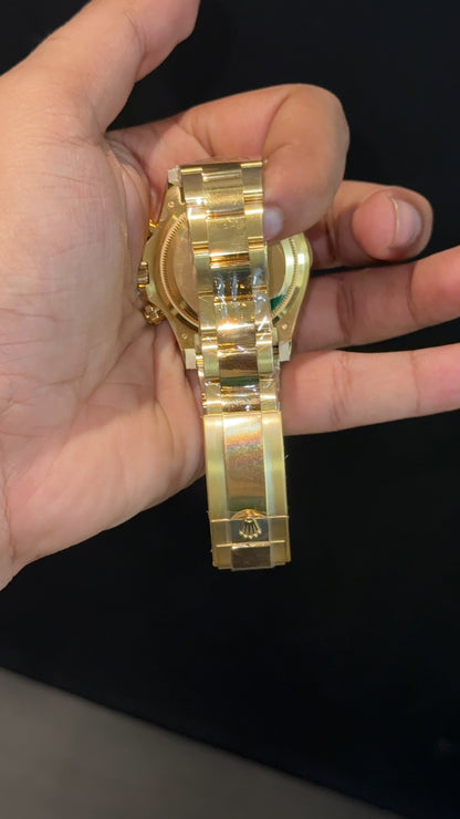 Premium Daytona John Mayer | Gold Chain | Chrono | Green Dial