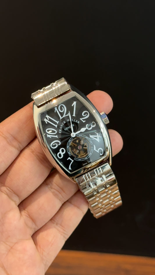 Franck muller | Silver Chain | Black Pendulum Dial
