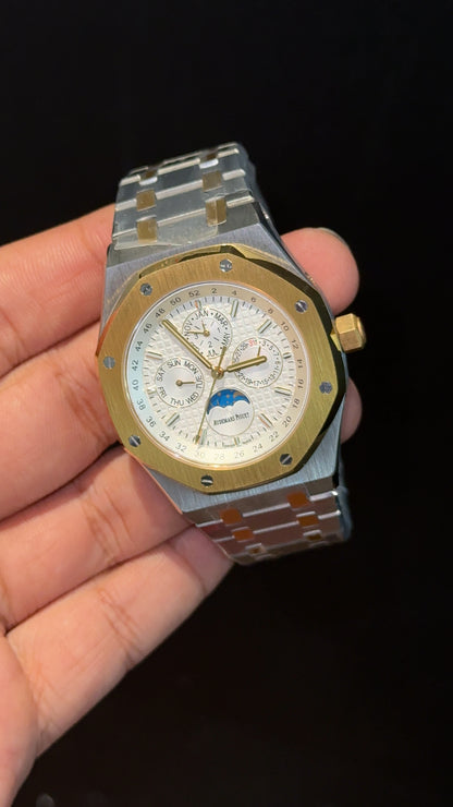 AP Auto | Gold Two Tone | Chrono | Calendar Edition | White Dial