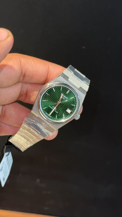 Tissot Prx | Quartz | Silver Chain | 35mm | Green Texture Dial - twentyfour