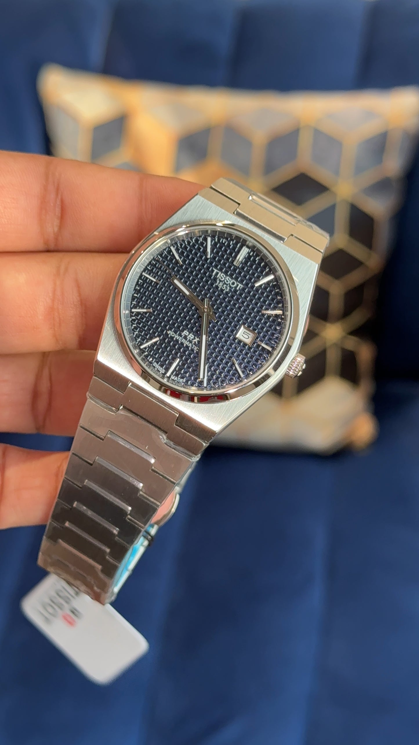 Tissot Prx | Auto | Silver Chain | Blue Texture Dial