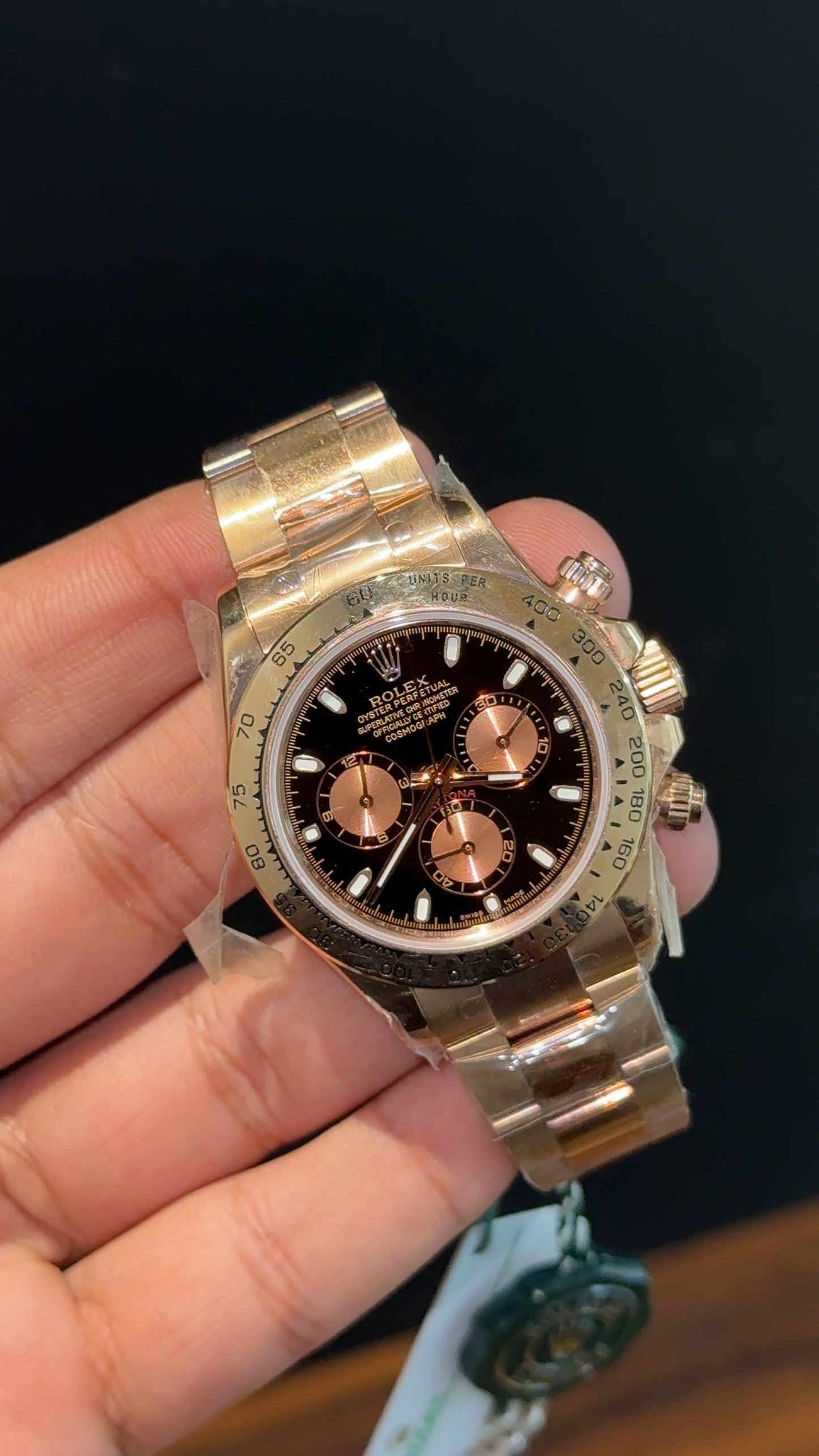 Executive Daytona | Rose Chain | Rose Chrono | Black Dial