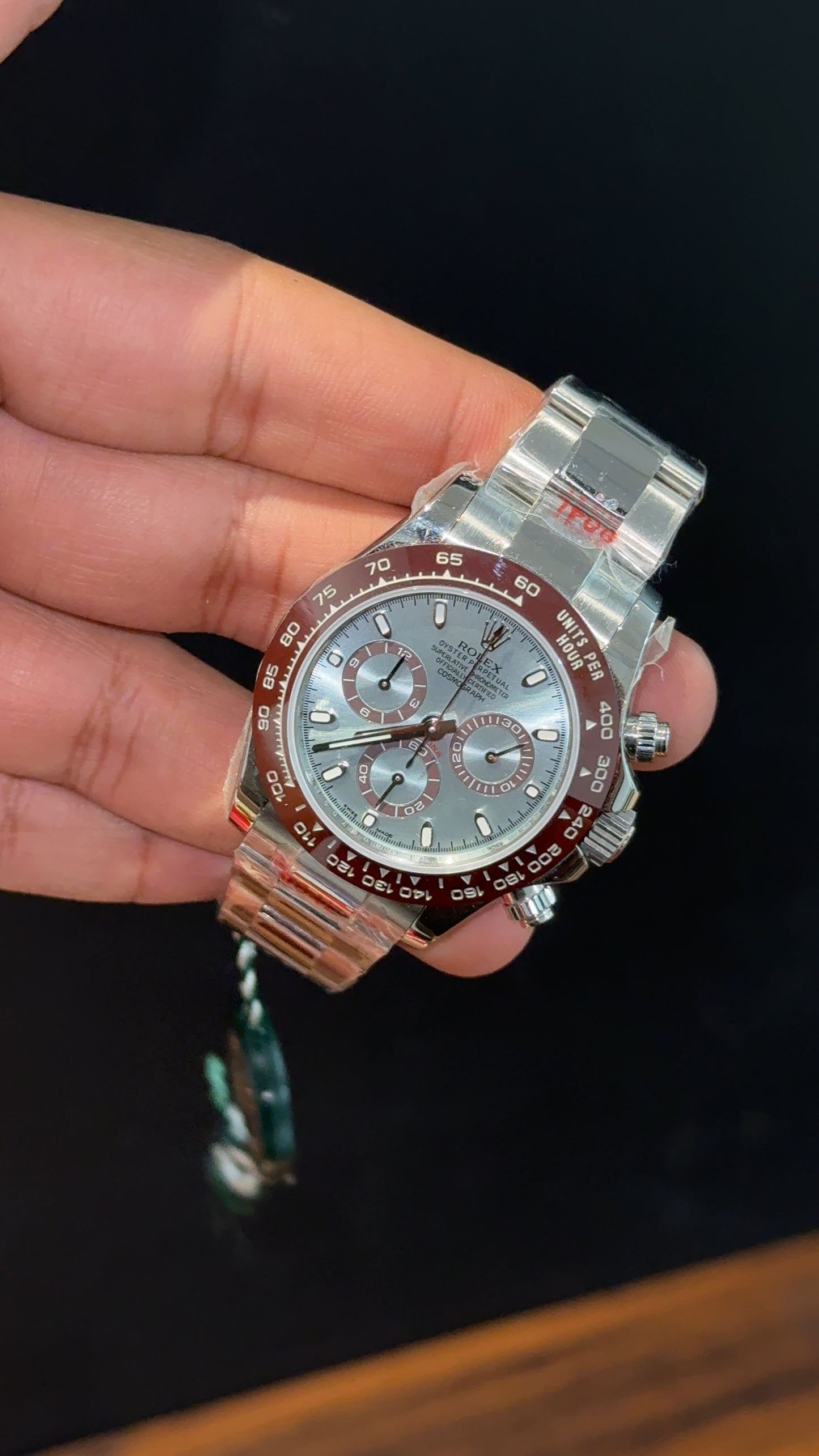 Executive Daytona | Platona | Silver Chain | Chrono | Sky Blue Dial - twentyfour