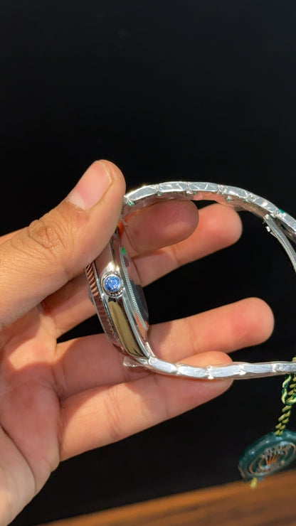 Sky Dweller | Silver Oyester Chain | Blue Dial