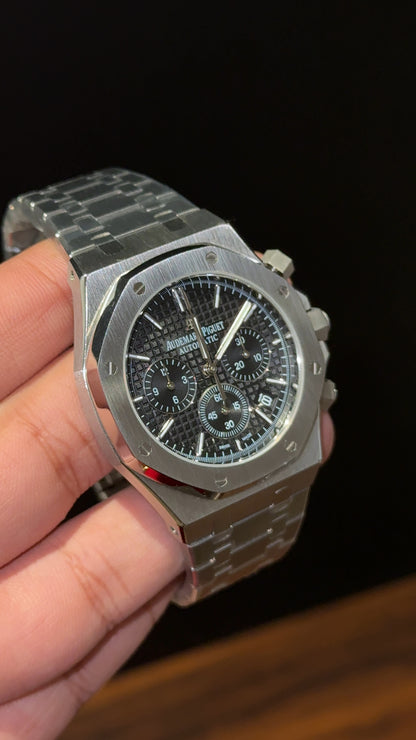 AP | Silver Chain | Chrono | Black Box Dial