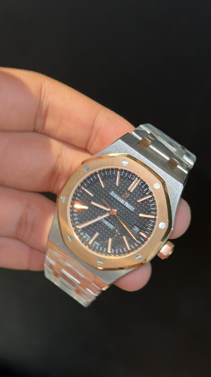 AP | Auto | Rose Two Tone | Blue Box Dial