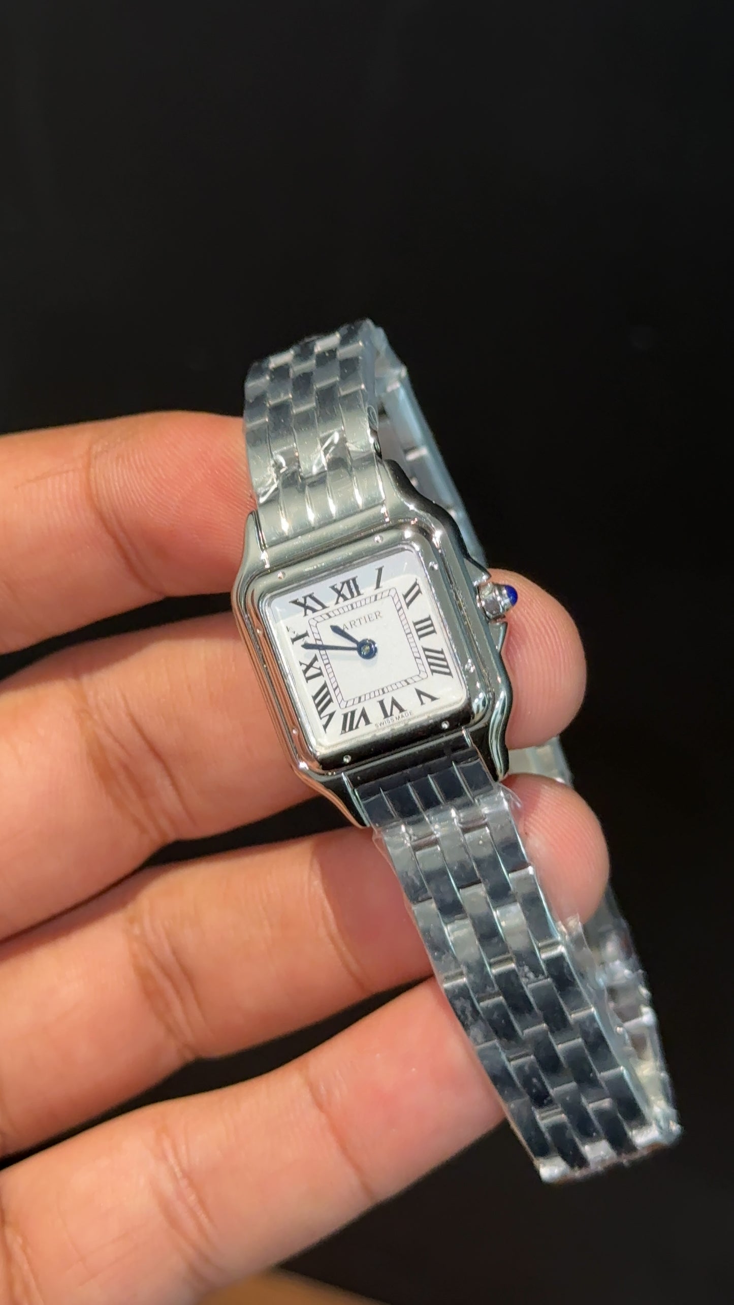 Cartier Panthere | 22mm | Woman  | Silver Chain | White Dial