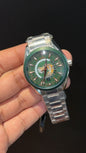 Omega Seamaster | Silver Chain | World Edition | Dark Green Dial