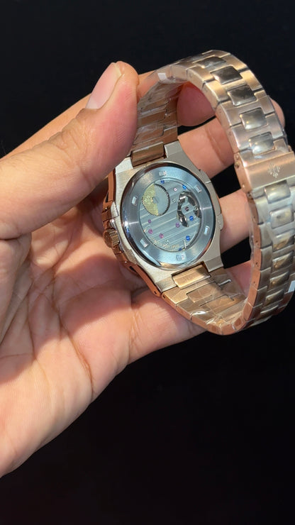 Pp Auto | Moonphase | Rose Chain | Sub Brown Dials