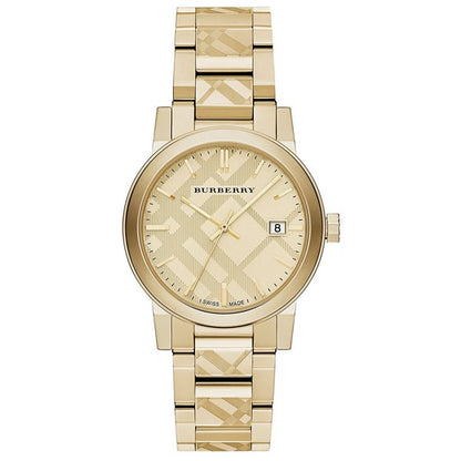 Burberry Men’s | Stainless Steel Gold Dial 38mm Watch BU9038