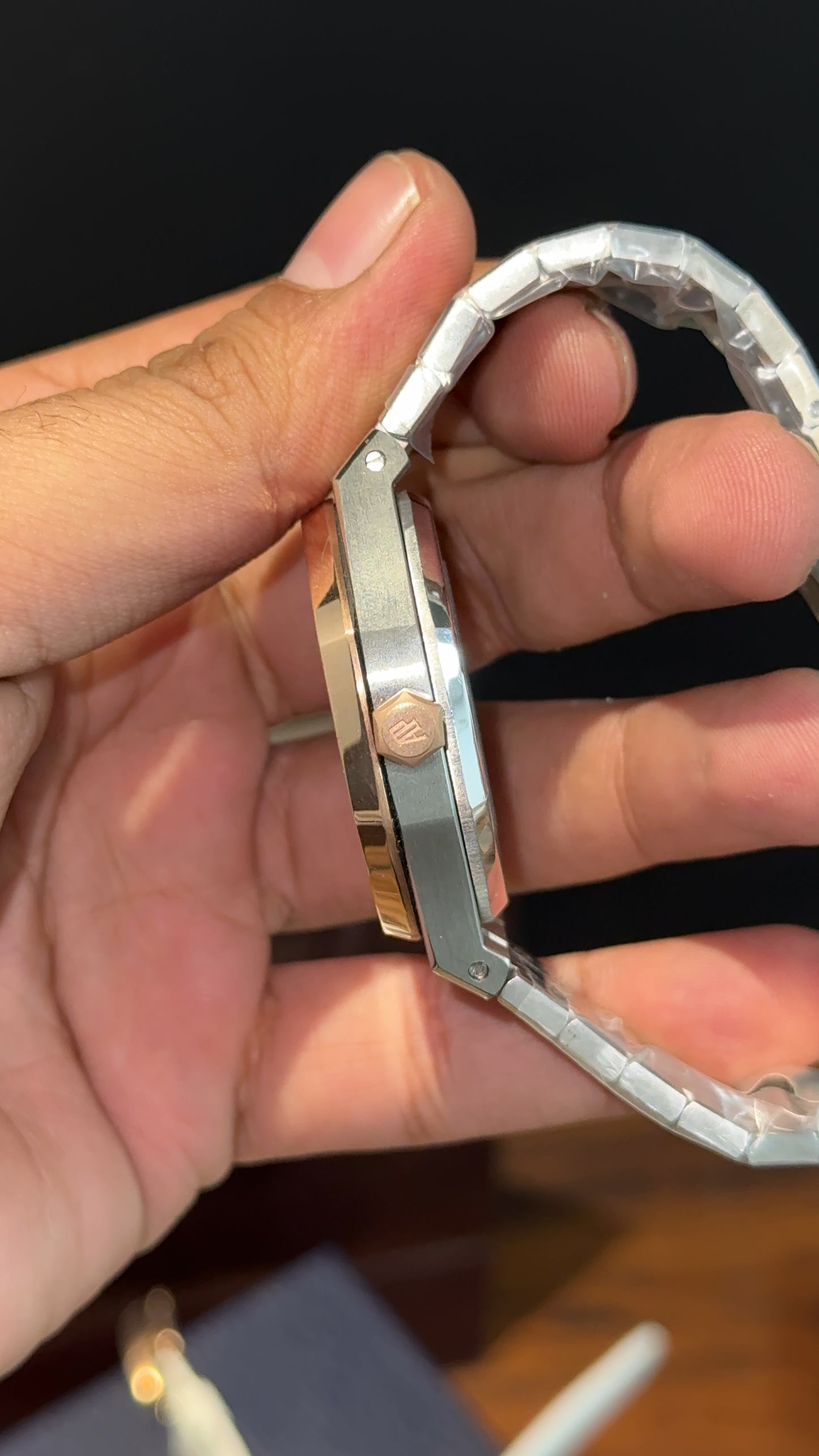 AP Skeleton | Auto | Rose Two Tone | Blue Dial