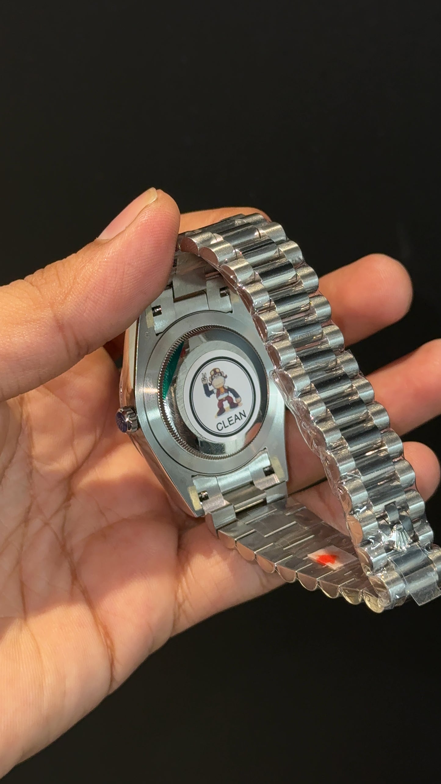 Premium Daydate | Silver Chain | Blue Roman Dial