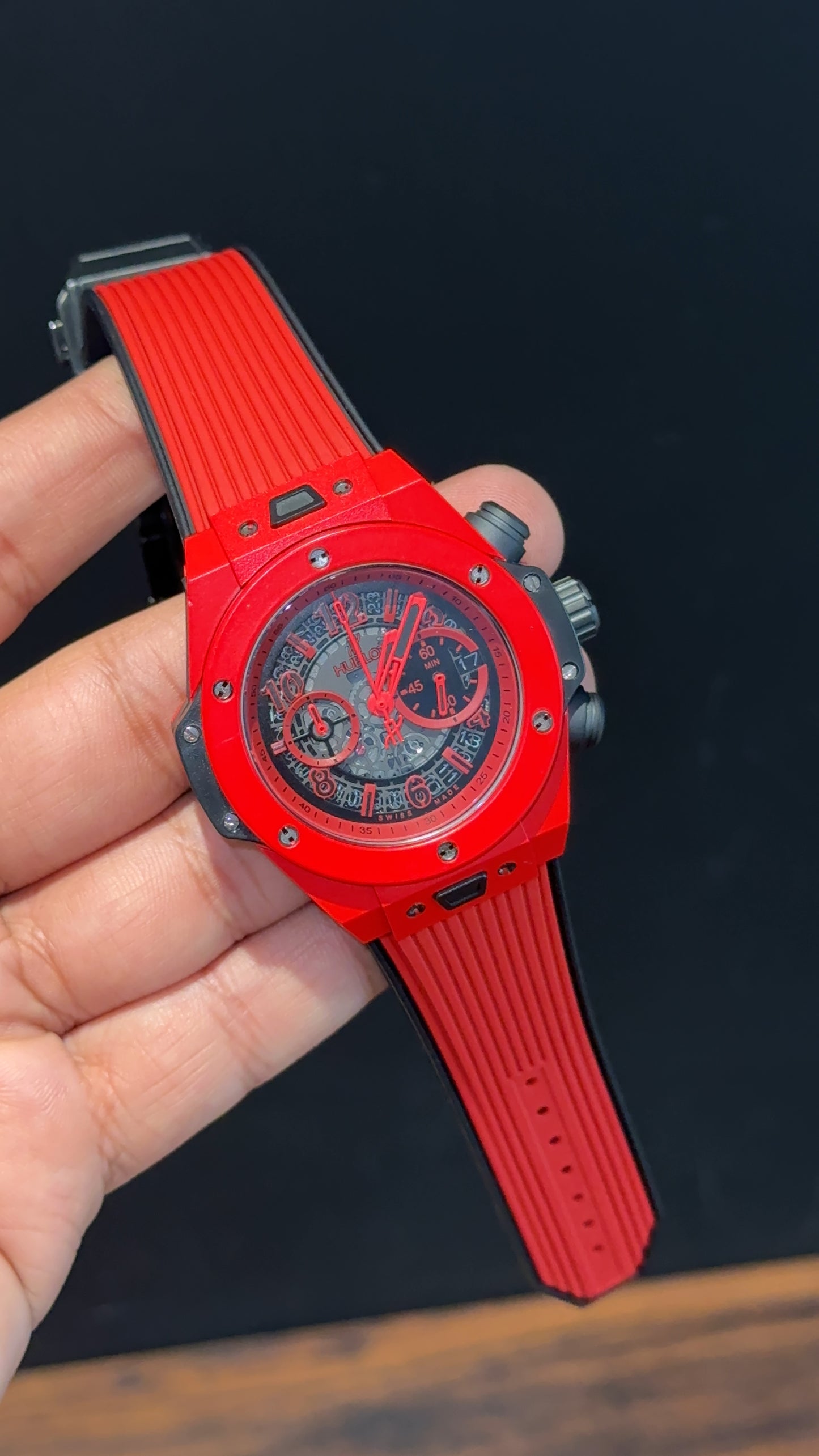 Premium Hublot | Big Bang Unico Edition | Red Strap | Red Dial - twentyfour