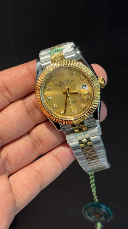 Datejust | Gold Two Tone | Diamond Digit | Gold Dial