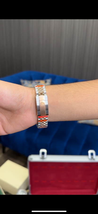Premium Datejust | Rose Two Tone Chain  | Choco Dial