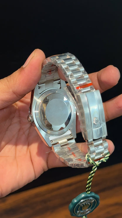 Daydate | Silver Chain | Roman Digit | White Dial