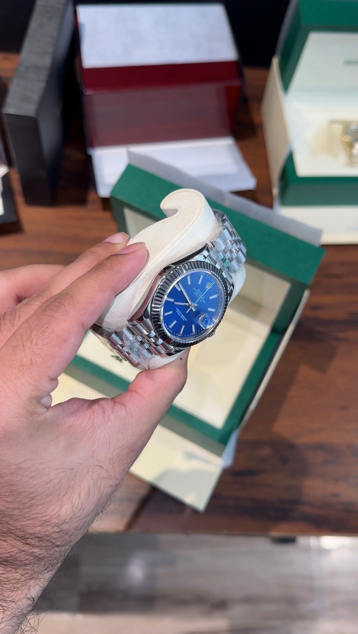 DateJust | Silver Chain | Blue Dial