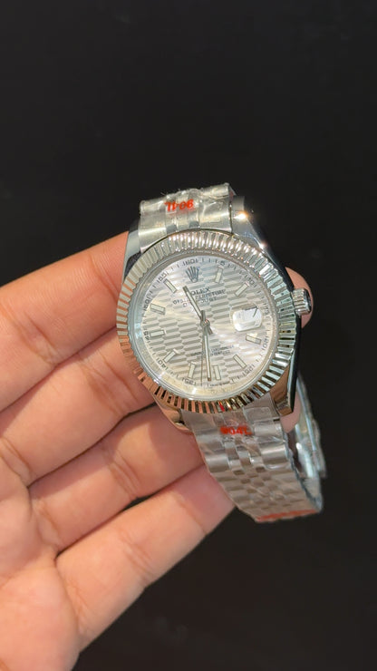Datejust | Silver Chain | White Lines Dial - twentyfour
