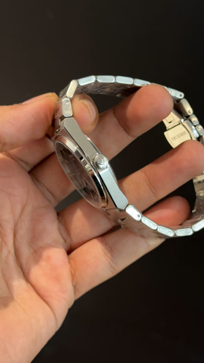 Tissot Prx | Quartz | Silver Chain | Black Plain Dial