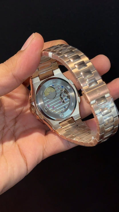 Pp Auto | Moonphase | Rose Chain | Sub White Dials