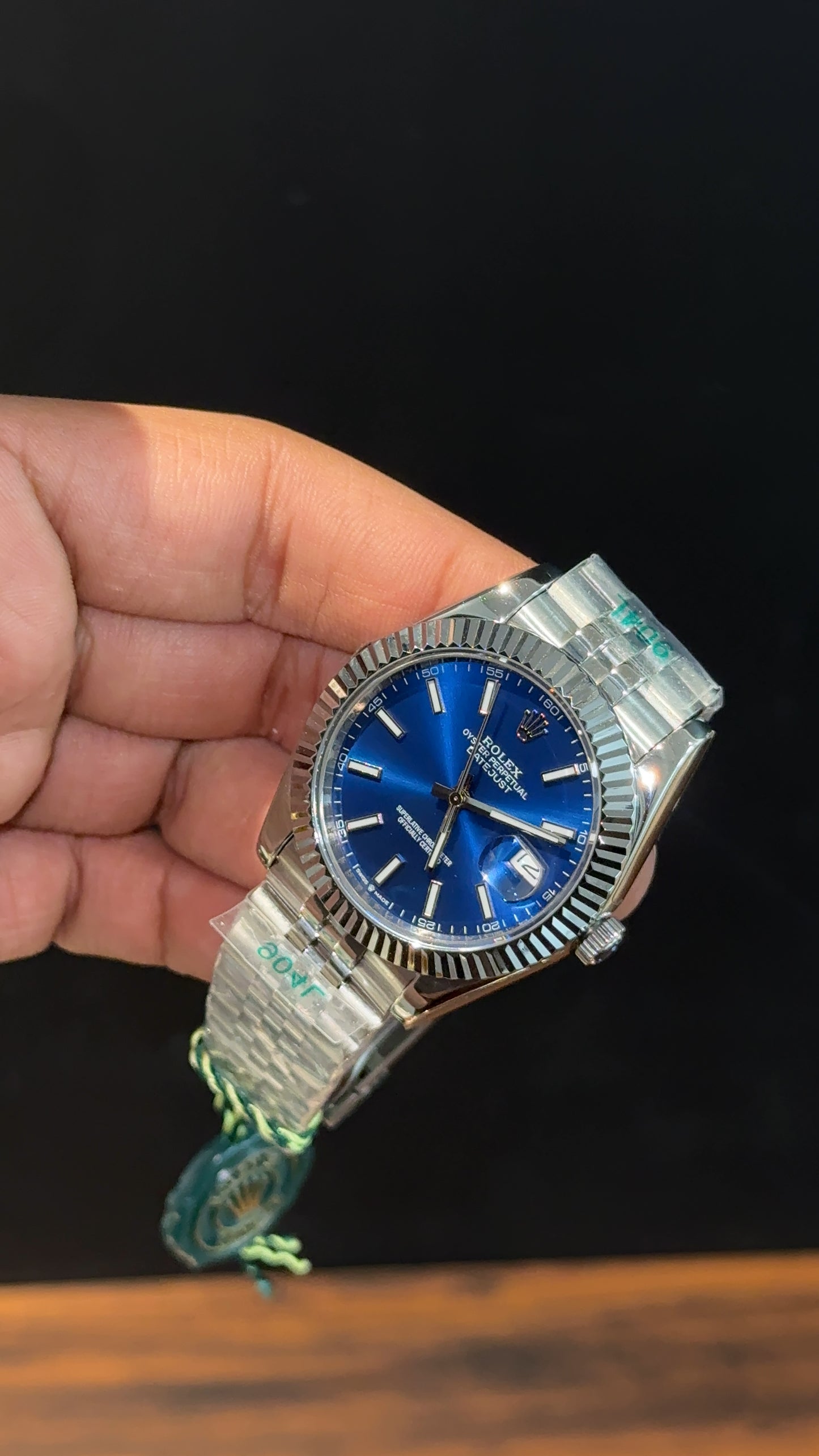 DateJust | Silver Chain | Blue Dial