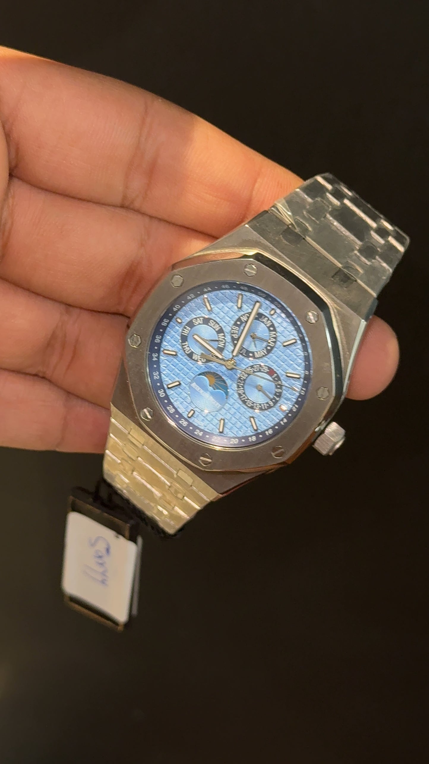 AP Auto | Silver Chain | Chrono | Calendar Edition | Tiffany Box Dial
