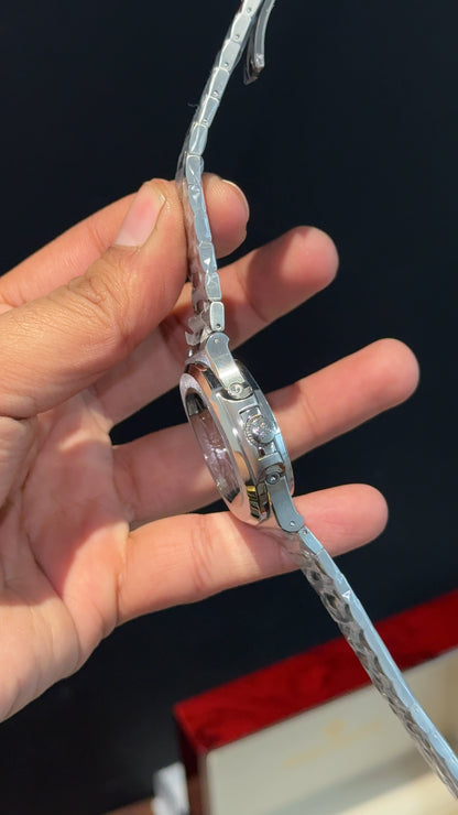 Pp Auto | Silver Chain | Daydate Edition | Moonphase | Black Dial