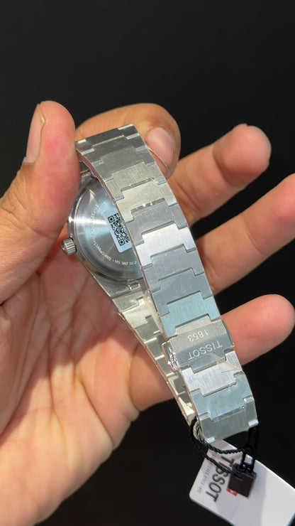 Tissot Prx | Quartz | Silver Chain | 35mm | Orange Plain Dial - twentyfour