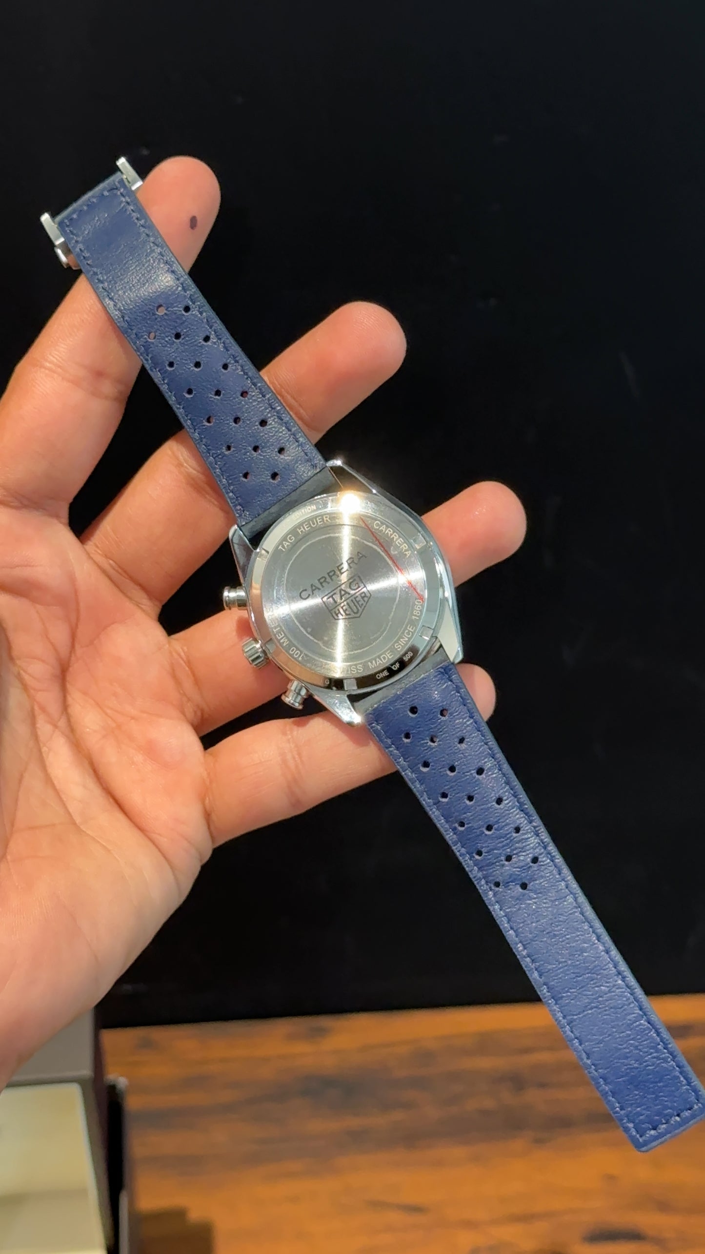 Tag Carrera | Navy Blue Strap | Blueish Chrono | Blueish Dial