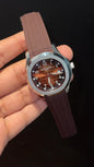 Pp Auto | Aquanaut | Brown Strap | Silver Brownish Dial