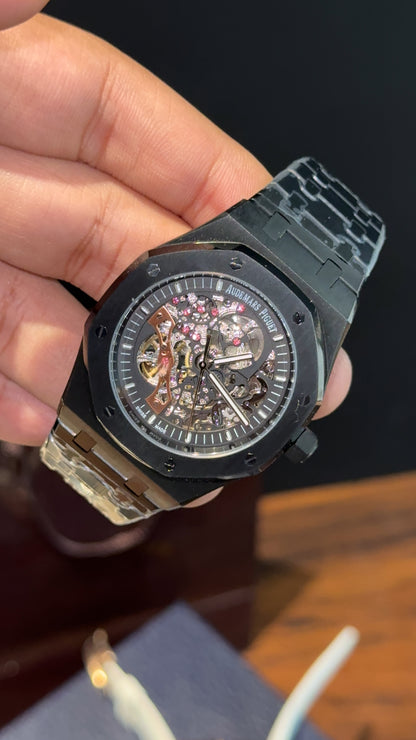 AP Skeleton | Auto | Black Chain | Black Dial