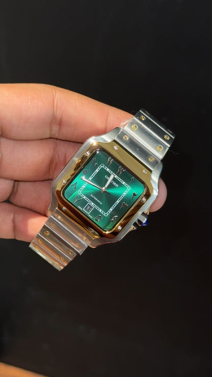 Santos | Gold Two Tone | Green Dial - twentyfour
