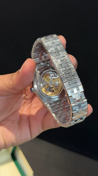 Premium Land Dweller | Silver Chain | Tiffany Dial