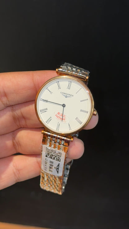 Longines | Rose Two Tone | White Plain Dial - twentyfour