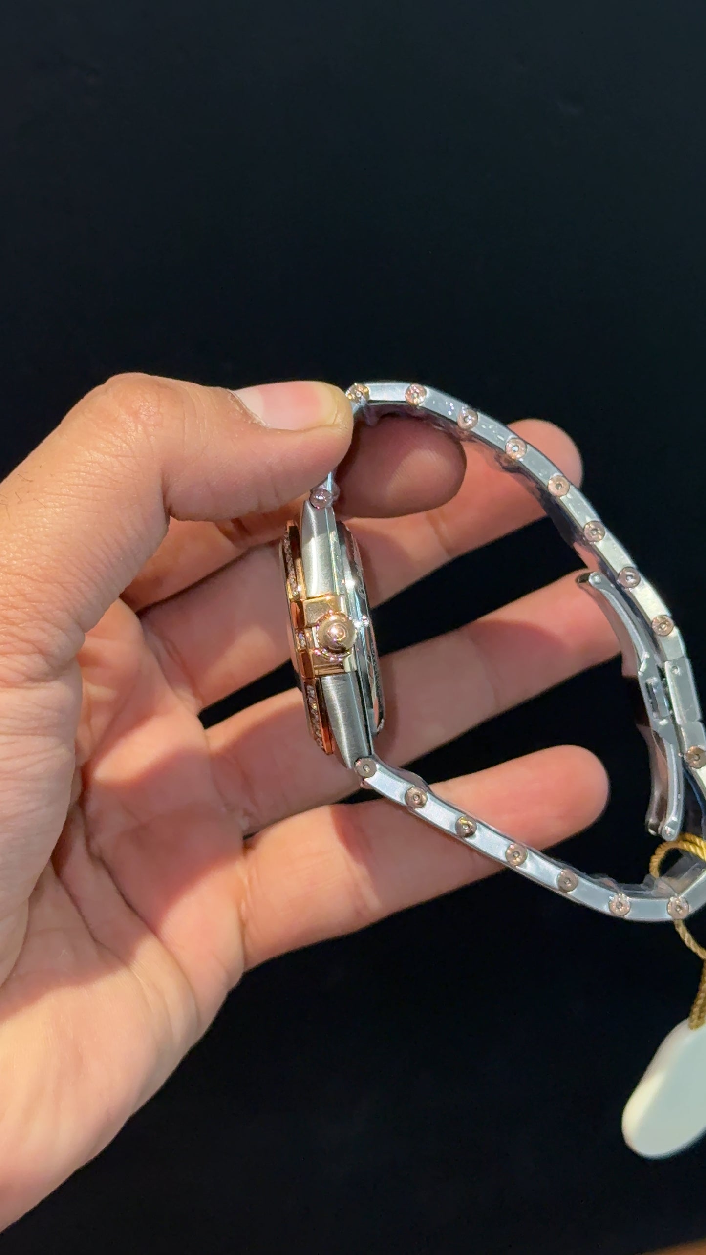 Omega Constellation | Rose Two Tone | Rose Diamond Bezel | White Dial