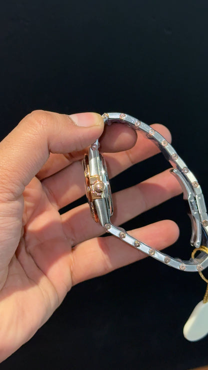 Omega Constellation | Rose Two Tone | Rose Diamond Bezel | White Dial