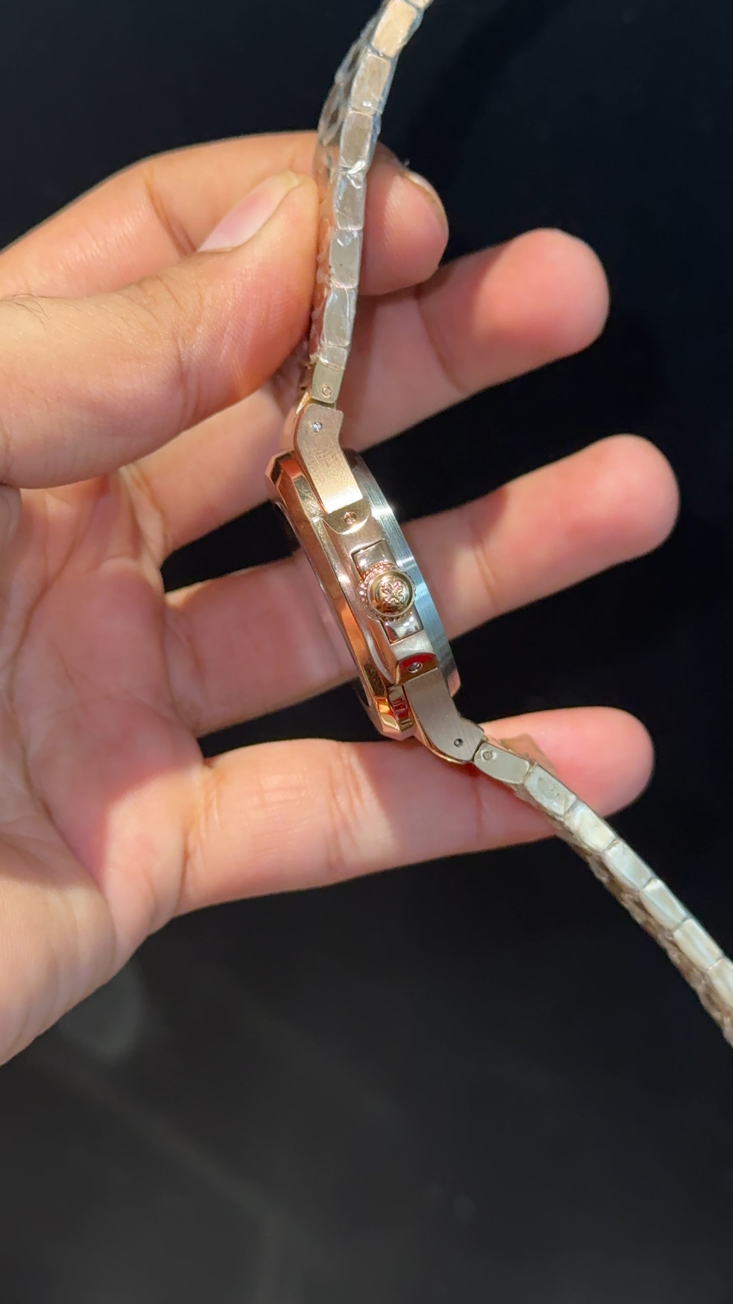 PP Auto | Skeleton Machine | Rose Chain | Golden Dial